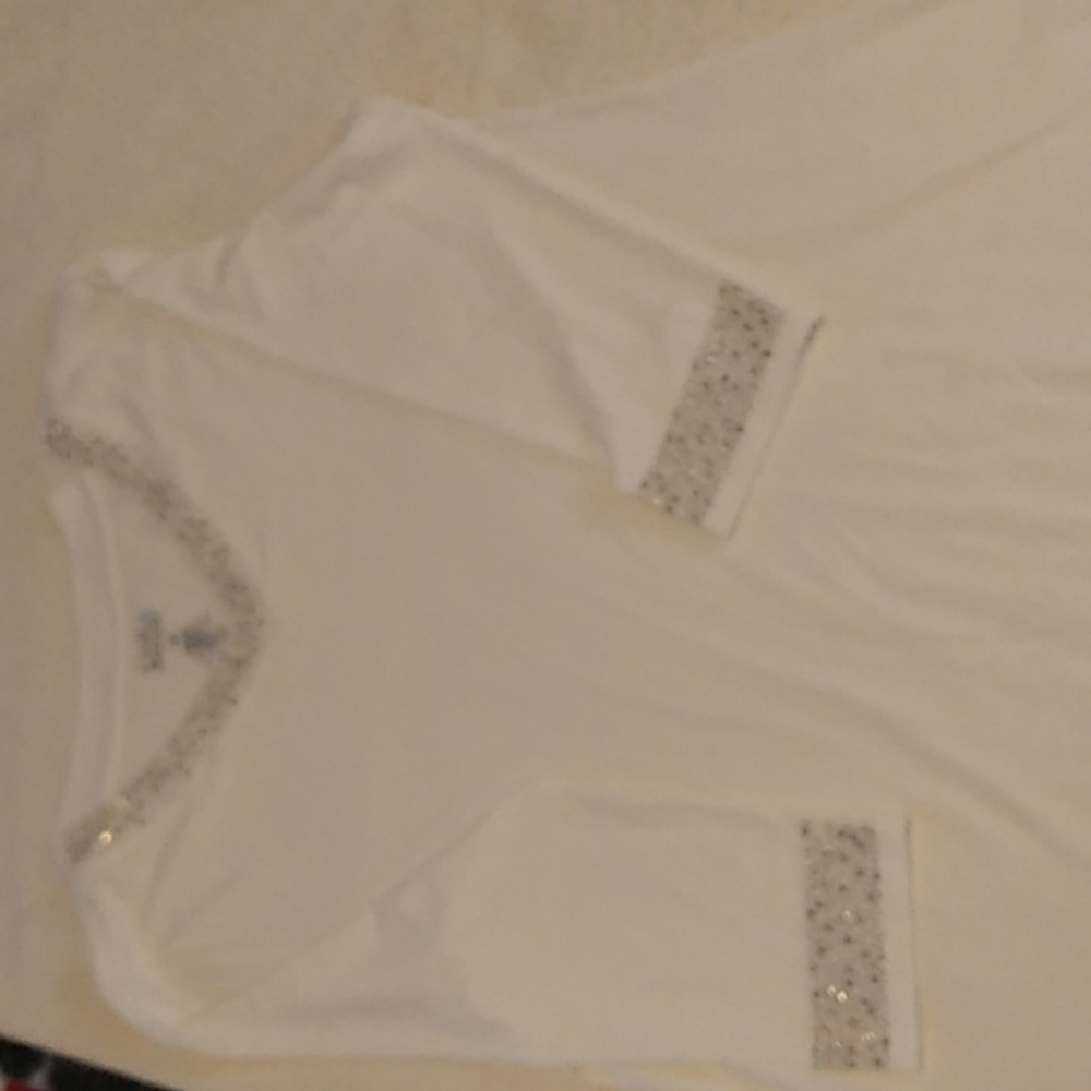 Croft and barrow mid sleeve elegant blouse